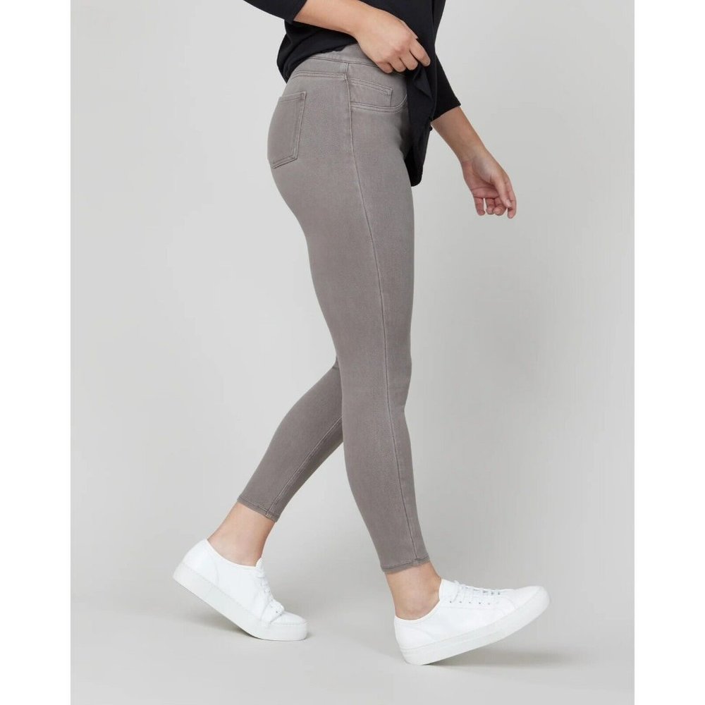 SPANX Jean-ish Earthy Taupe Ankle Skinny Leggings | Size S (2/4)